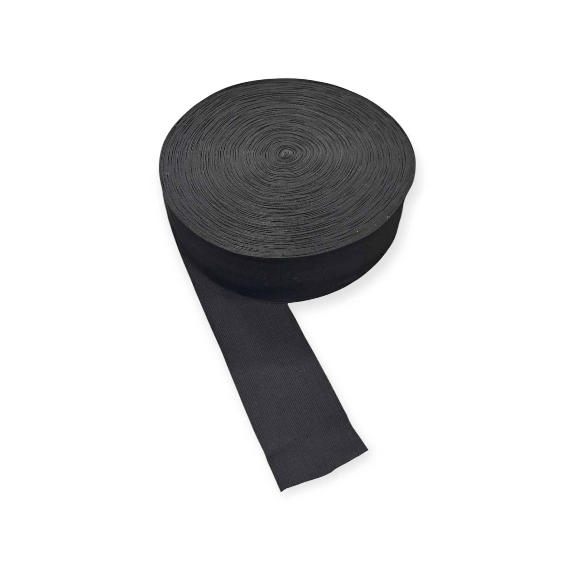 ELASTIC HABBY Knitted Elastic Black 100MM (7819665604697)
