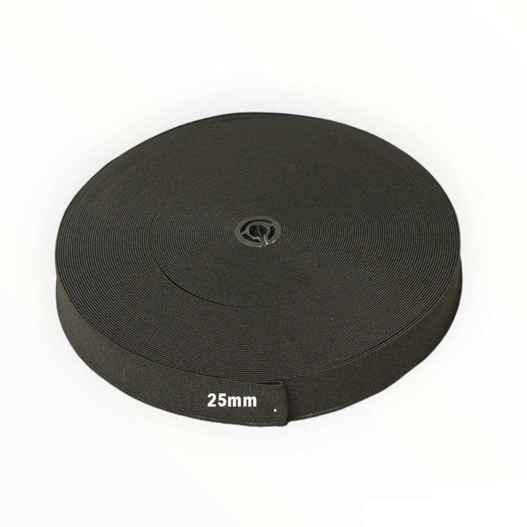 ELASTIC Habby Loom Elastic Black 25mm (7506924437593)