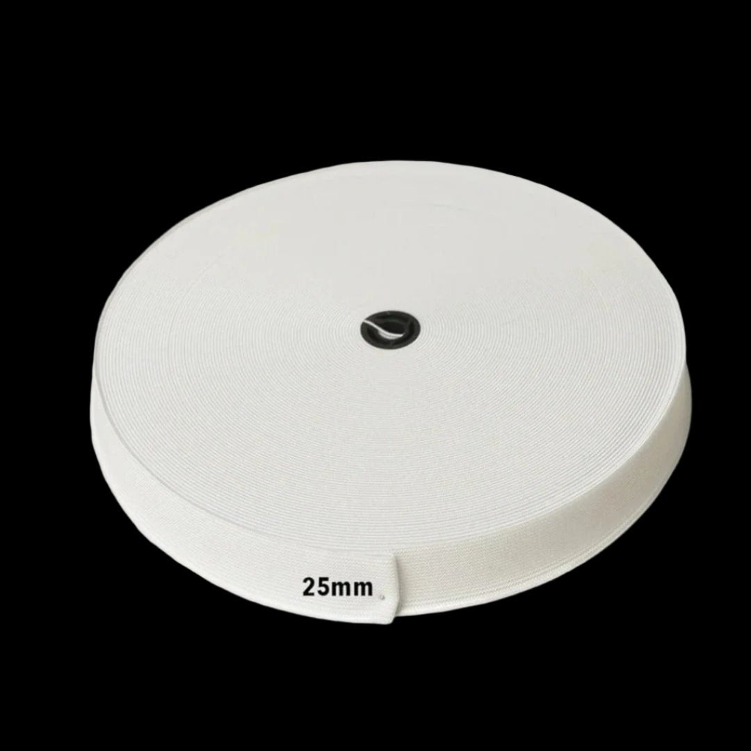 ELASTIC Habby Loom Elastic White 25 mm (7506925453401)