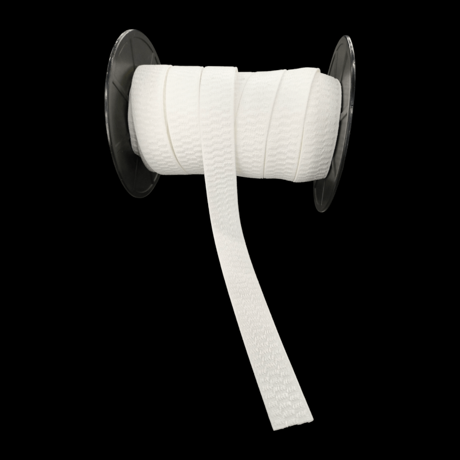 ELASTIC Habby N/Curl 25mm Skirt Elastic White (7897508151385)