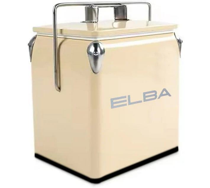 Elba Cooler Box Elba Metal Cooler Box Metal 13L Cream 05/MCB-C