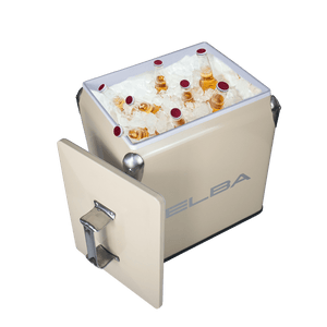 Elba Cooler Box Elba Metal Cooler Box Metal 13L Cream 05/MCB-C