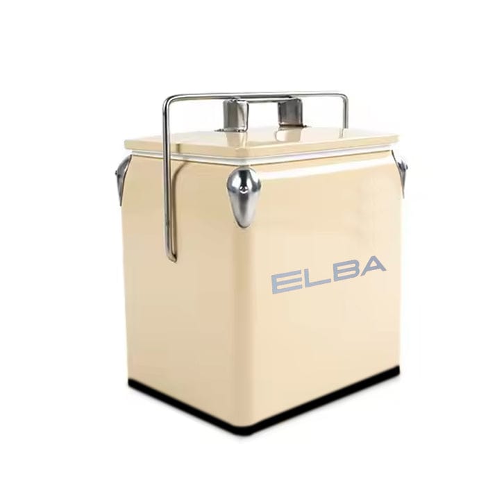 Elba Cooler Box Elba Metal Cooler Box Metal 13L Cream 05/MCB-C