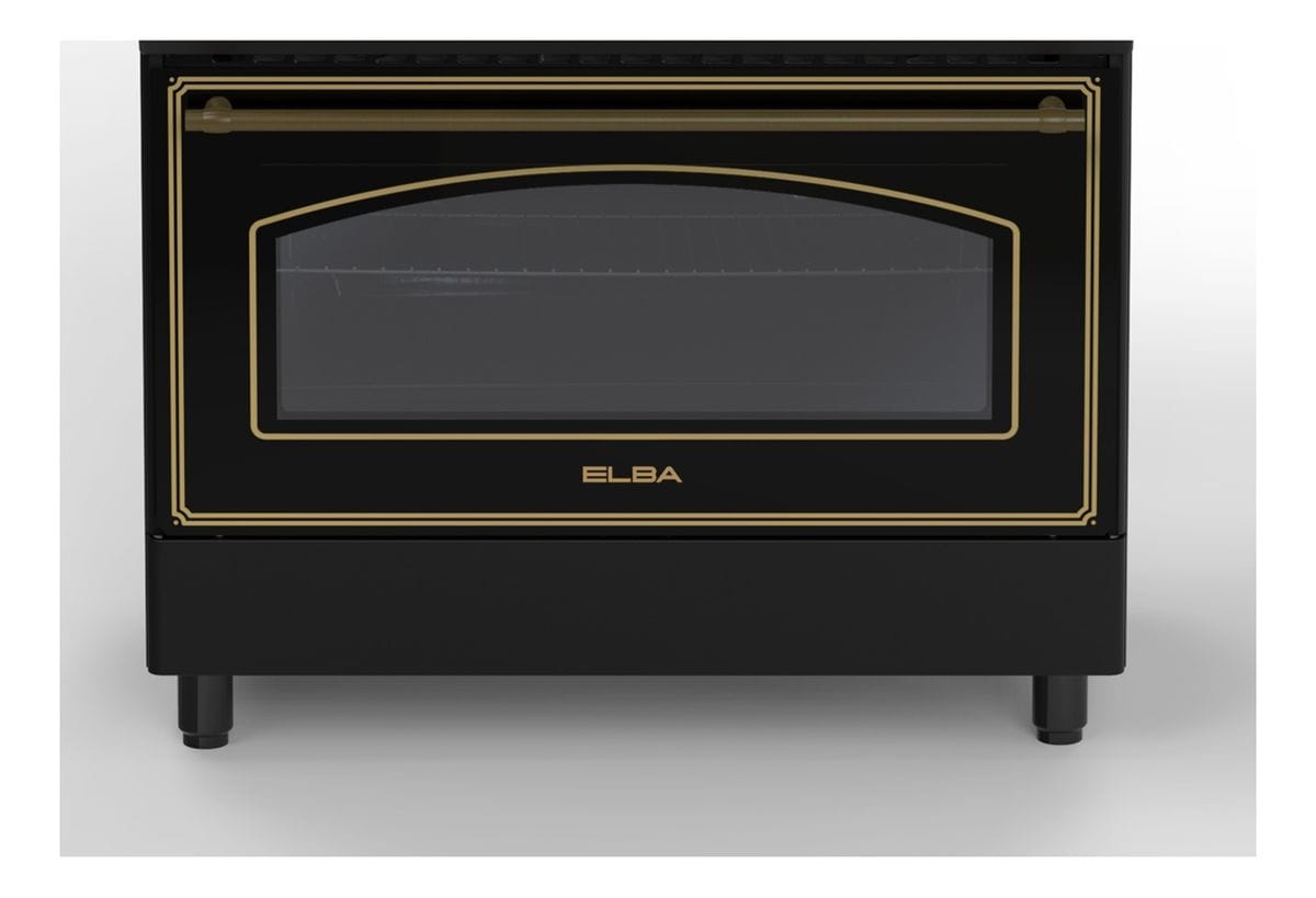 ELBA GAS/ELECTRIC STOVE Elba 04/9S4EX937KB-5 Gas Burner Stove with Electric Multifunction Oven 90cm