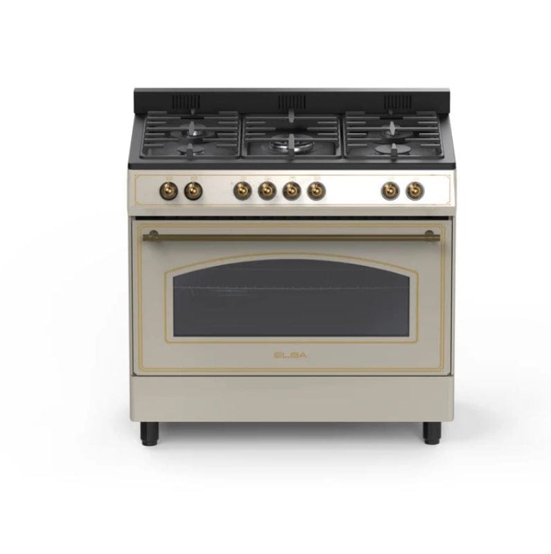 Elba GAS/ELECTRIC STOVE ELBA 9S4EX937KC 90CM 5 GAS BURNER STOVE