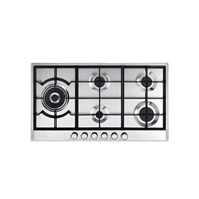 Elba 90cm Silver Gas Hob  02/ELIO95-565