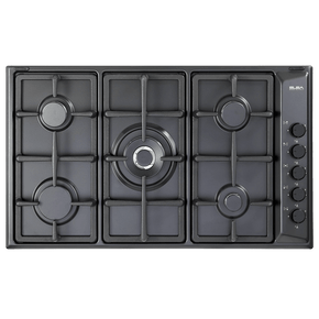 Elba Gas Hob Elba Elio 02/EN95-545 AND - Built In 5 Burner Gas Hob 90cm Black (7400842395737)