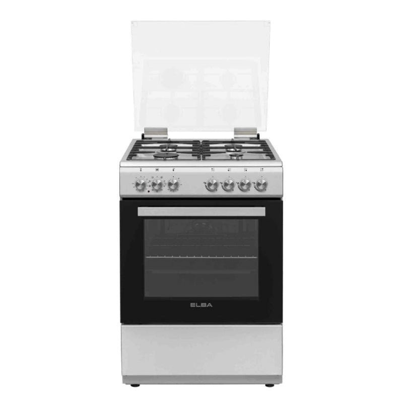 Elba Gas Stove Elba 60cm Silver Gas Stove 04/66cl 442G (7311391719513)