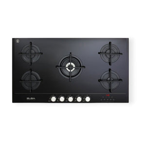 Elba Gas Stove Elba 90cm Black Ceran Smart Gas Hob Elio 95G-Matic (7400831811673)