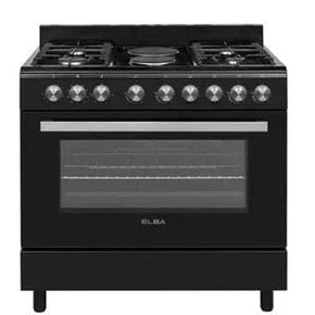 Elba Gas Stove Elba 90Cm Black Gas Stove 727B (7311372517465)