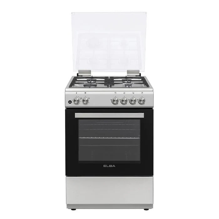 Elba Gas Stove Elba Essential Burner Gas Stove Electric Oven 60cm Stainless Steel 04/66CL442- 4