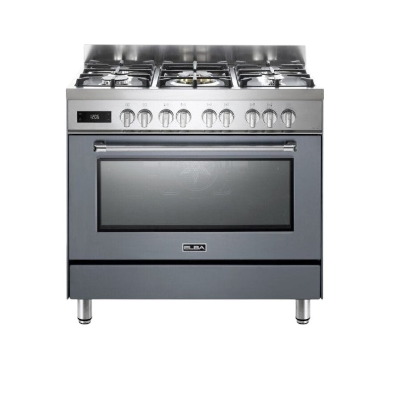 Elba Gas Stove ELBA Excellence 90cm 5 Burner Gas Cooker Electric Oven Stove 9S4EX937NG