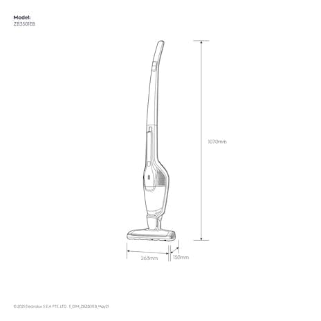 Electrolux Cleaner Electrolux Ergorapido 2 in 1 Cordless Vacuum Cleaner EER79EBM (6932549075033)