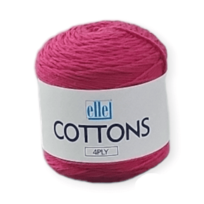 ELLE Habby Elle Cotton 4Ply Crimson 076 50G (7297782808665)