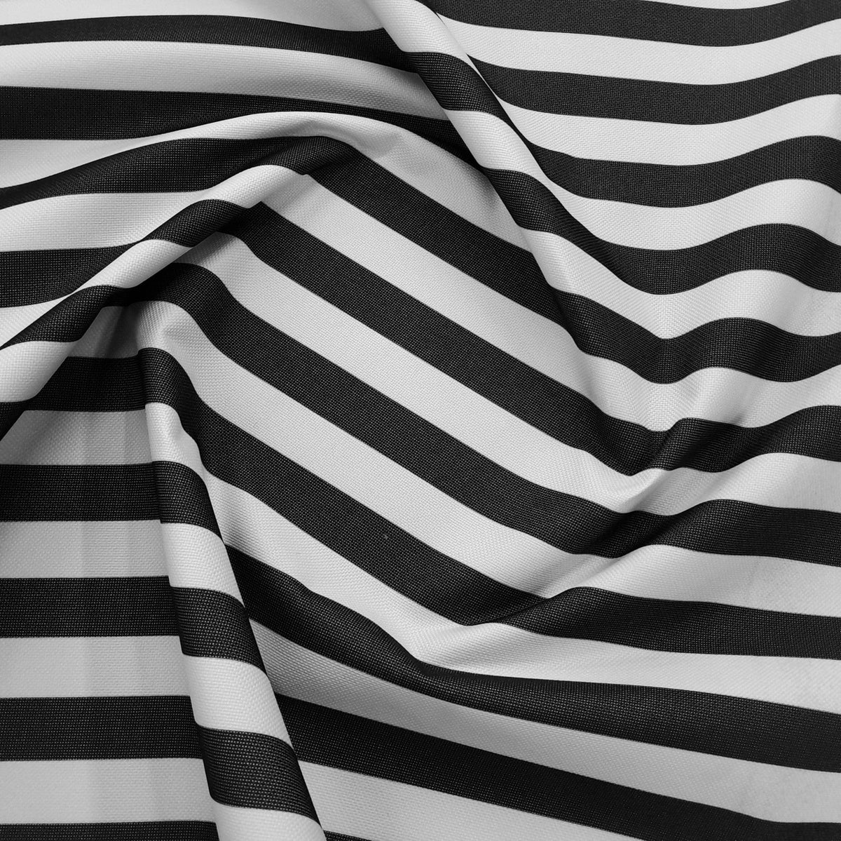 Emirates Textiles Canvas Black Big Stripe PVC Waterproof Canvas Fabric 600D 140 cm