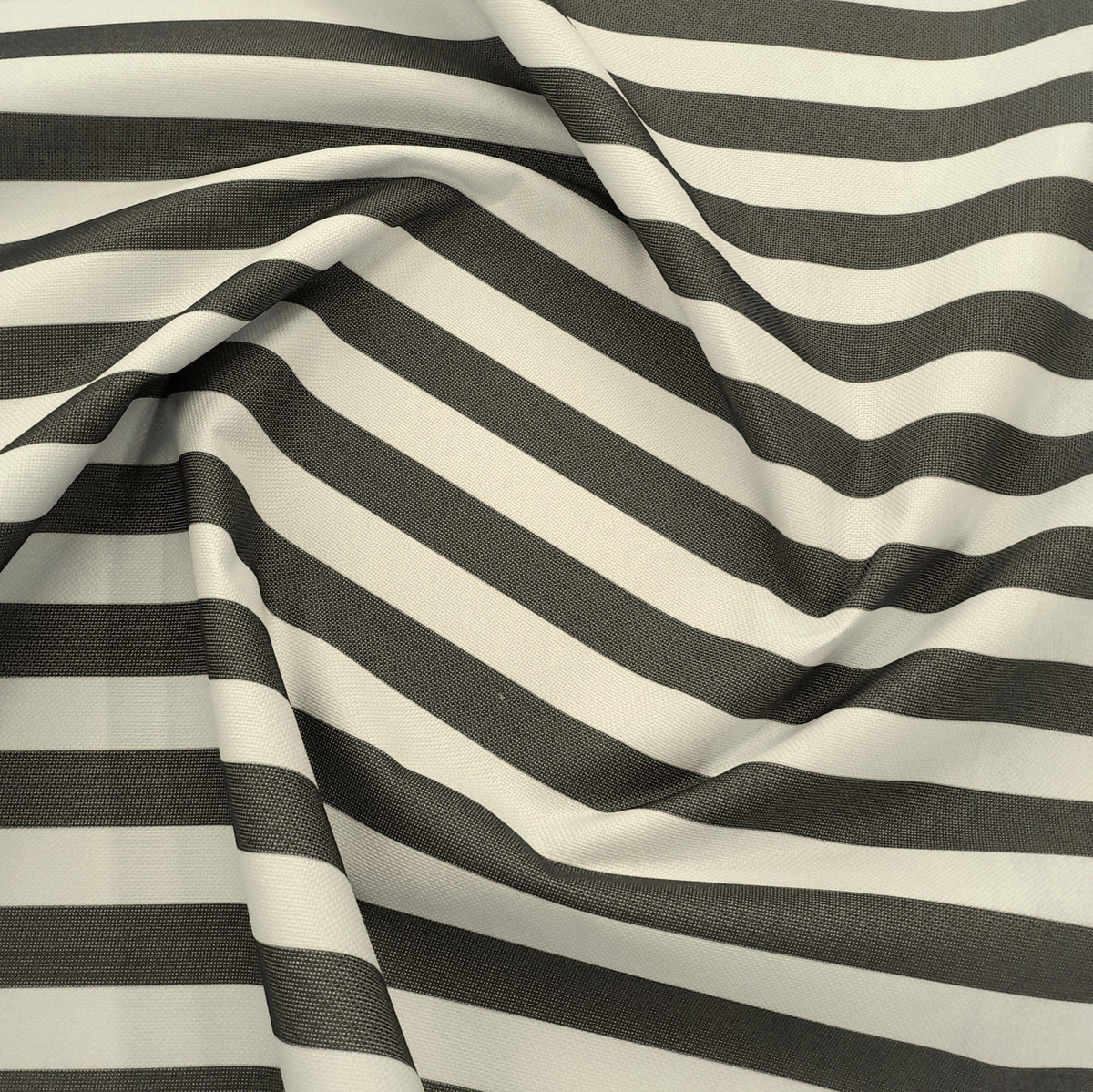 Emirates Textiles Canvas Charcoal Big Stripe PVC Waterproof Canvas Fabric 600D 140 cm