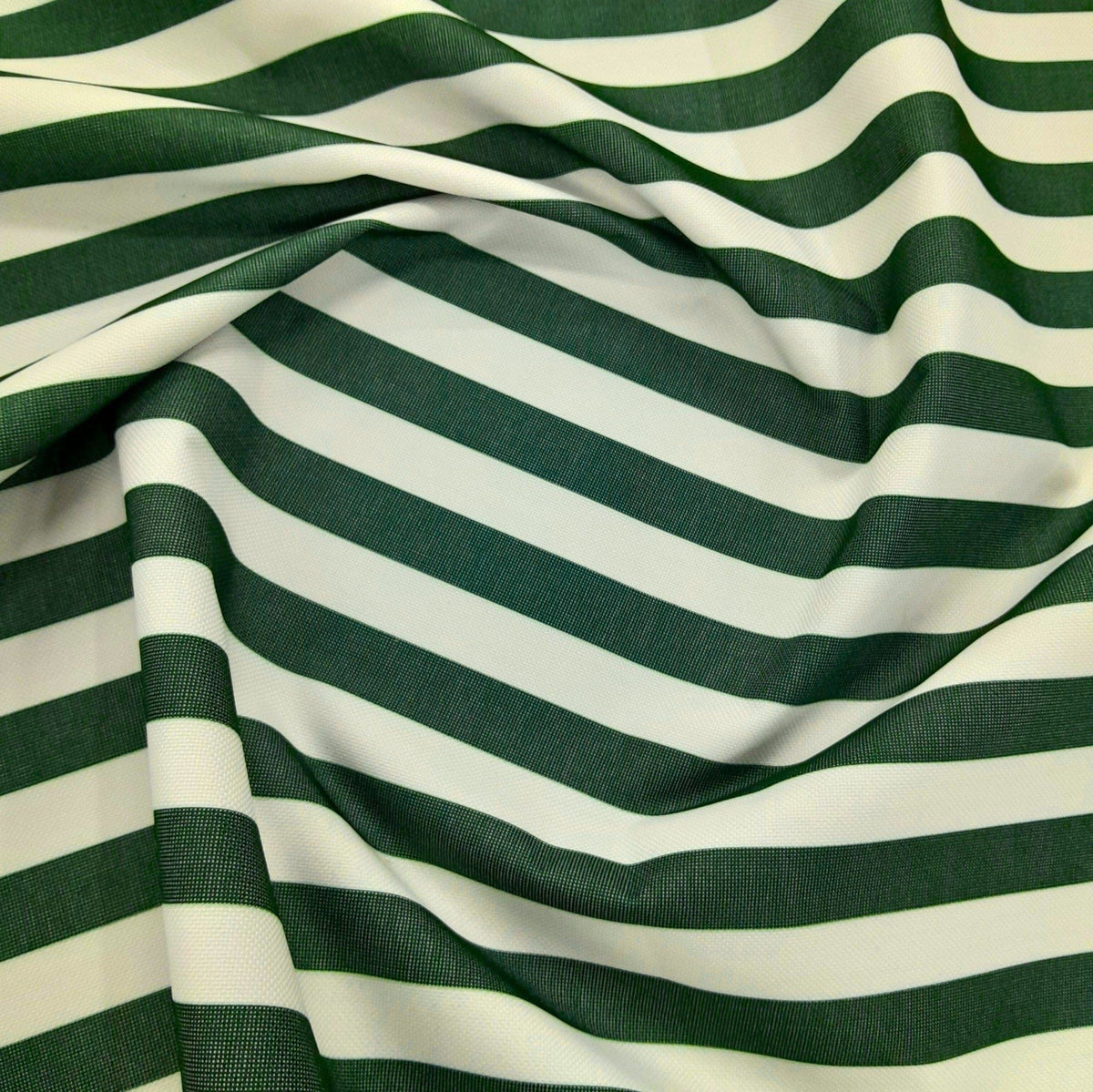 Emirates Textiles Canvas Hunter Green Big Stripe PVC Waterproof Canvas Fabric 600D 140 cm