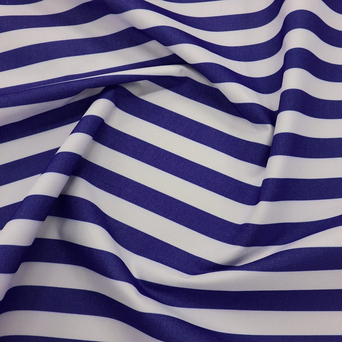 Emirates Textiles Canvas Navy Big Stripe PVC Waterproof Canvas Fabric 600D 140 cm