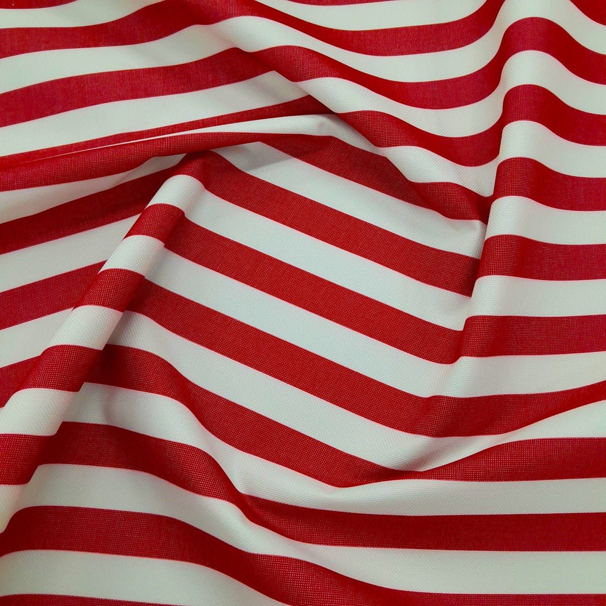 Emirates Textiles Canvas Red Big Stripe PVC Waterproof Canvas Fabric 600D 140 cm