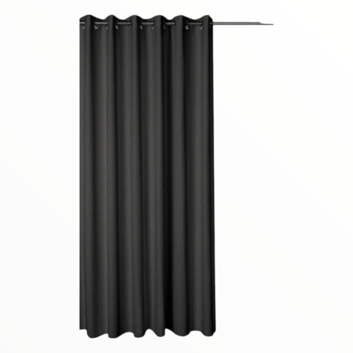 Emirates Textiles Curtain Fabrics Fabric Woven Blockout Black 280 cm