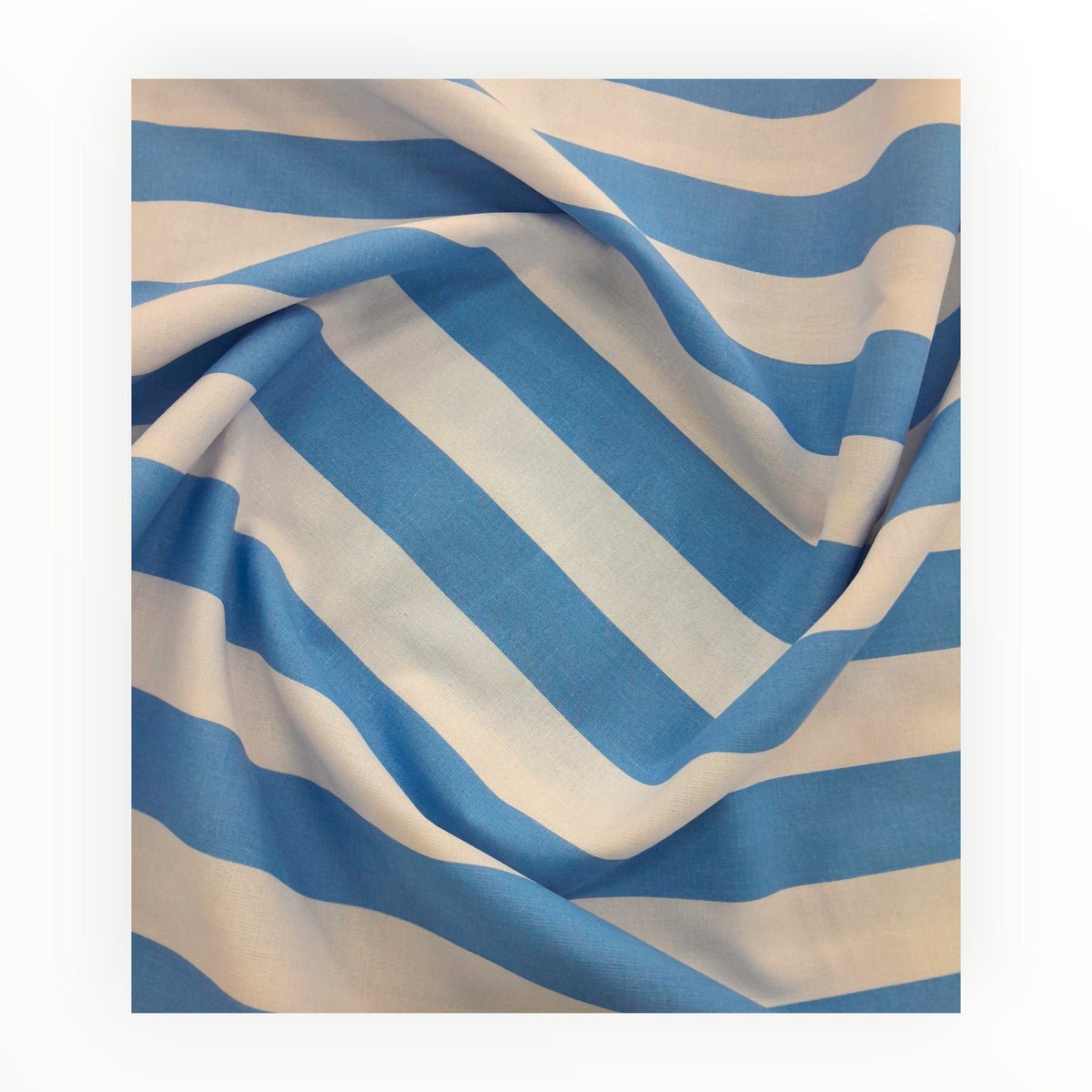 Emirates Textiles Sheeting Fabrics Sky Blue Sheeting Fabrics Play Time Big Stripe 140 cm