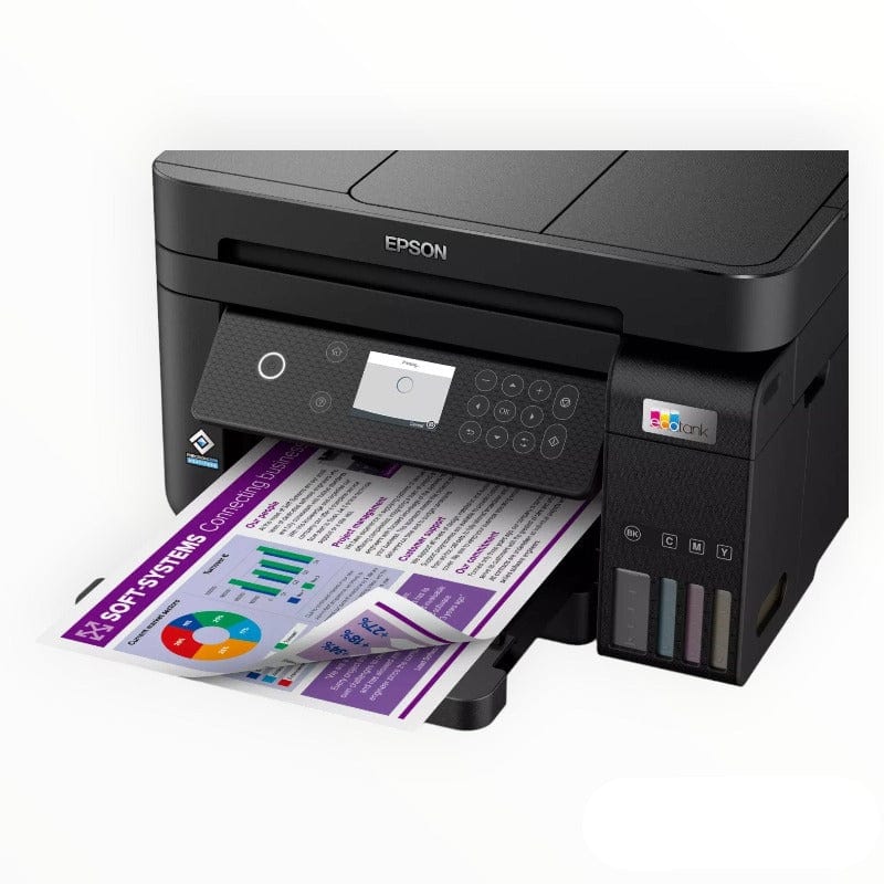 Epson Printer Epson L6270 EcoTank A4 3 in 1 Wi-Fi ADF Double Sided Printing Printer (7122547474521)