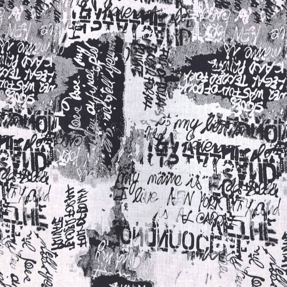 Erden Upholstery Material Reversible Printed Upholstery Black / White 140 cm (7490074706009)