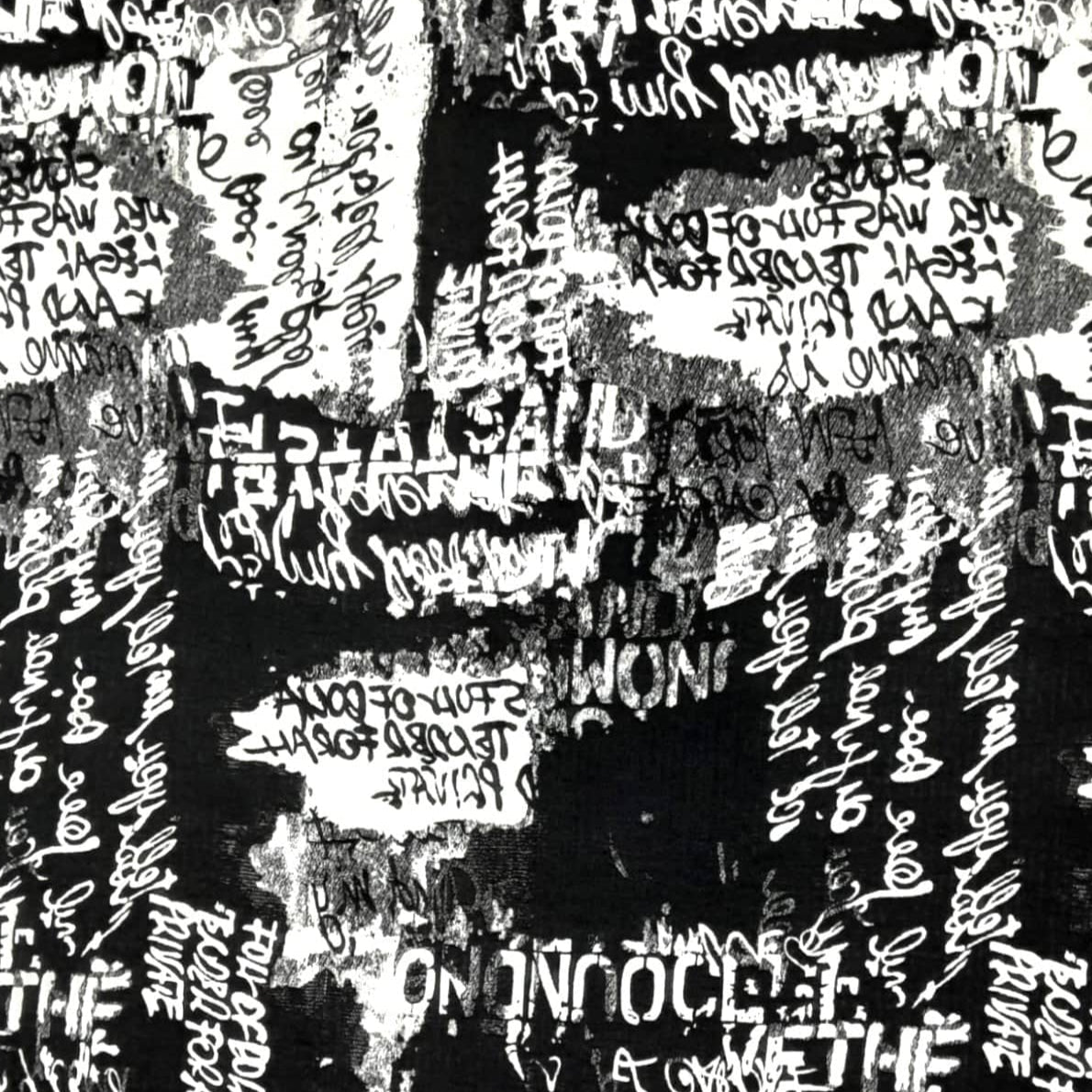 Erden Upholstery Material Reversible Printed Upholstery Black / White 140 cm (7490074706009)