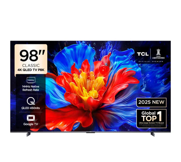 TCL 98 Inch QLED Google 144Hz TV 98P8K | MHC World