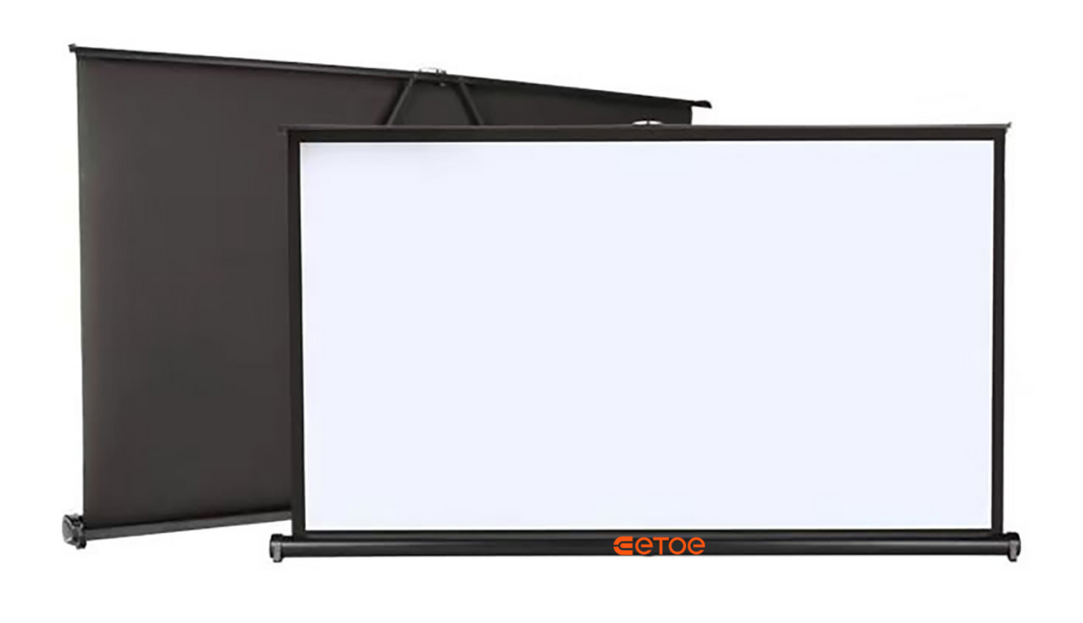 ETOE PROJECTOR SCREEN Etoe 50 inch pull up portable projector screen 4K 4:3 with carry bag
