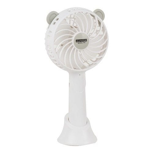 EUROLUX Fan Eurolux White Portable Rechargeable USB Mini Hand Fan F85 (7396884447321)