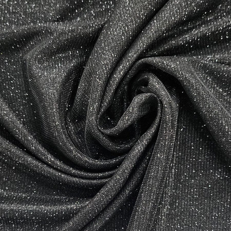 EVENING WEAR Dress Fabrics Black LimeLight Fabric 150cm (6575399338073)