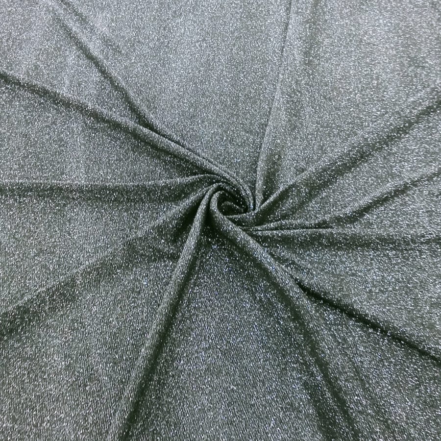 EVENING WEAR Dress Fabrics Black Silver LimeLight Fabric 150cm