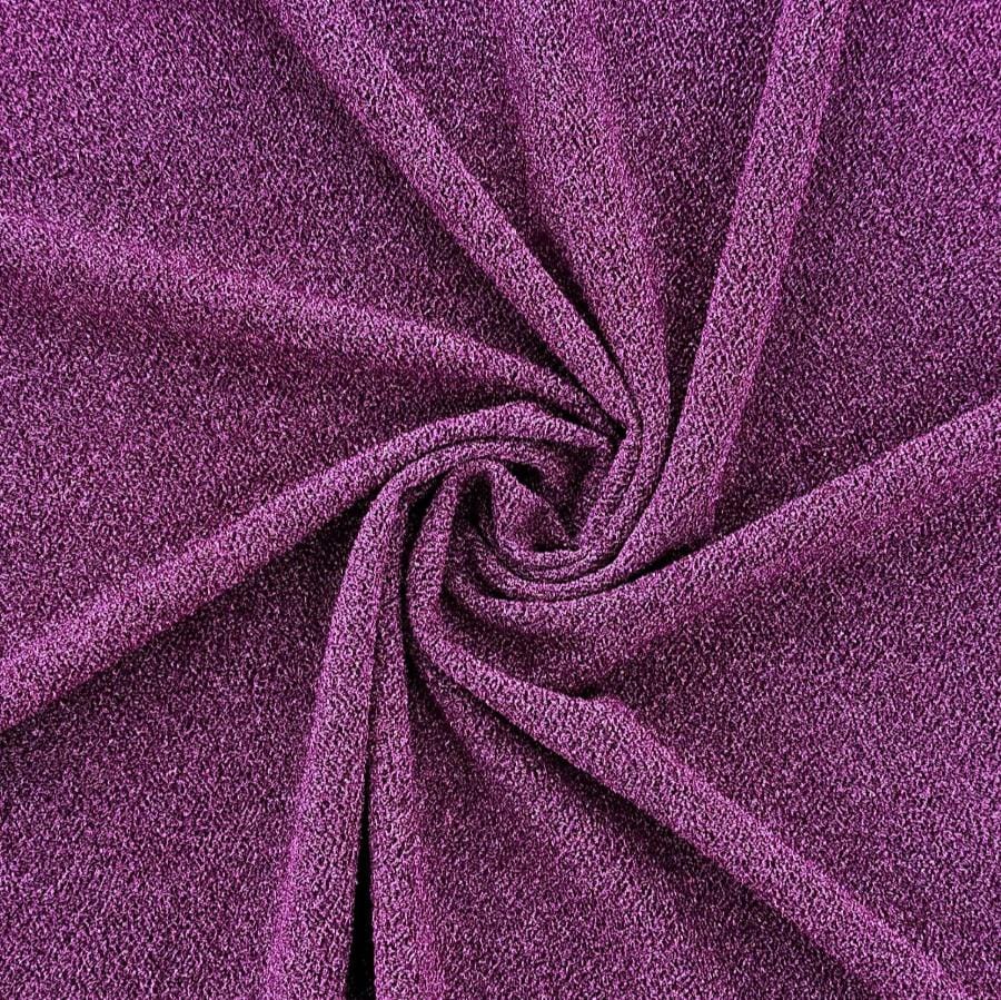 EVENING WEAR Dress Fabrics Cerise Disco Inferno Glitter Fabric 140cm (7263406260313)