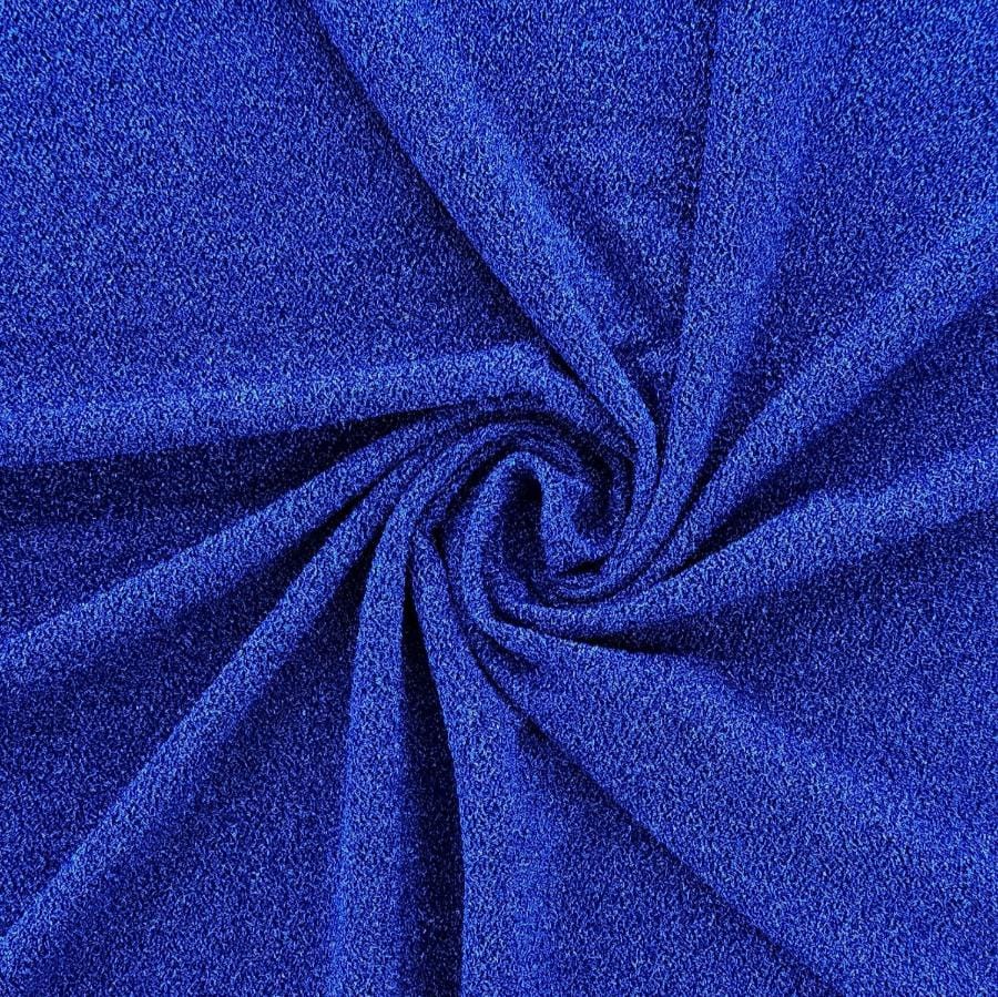 EVENING WEAR Dress Fabrics Royal Blue Disco Inferno Glitter Fabric 140cm (7263406260313)