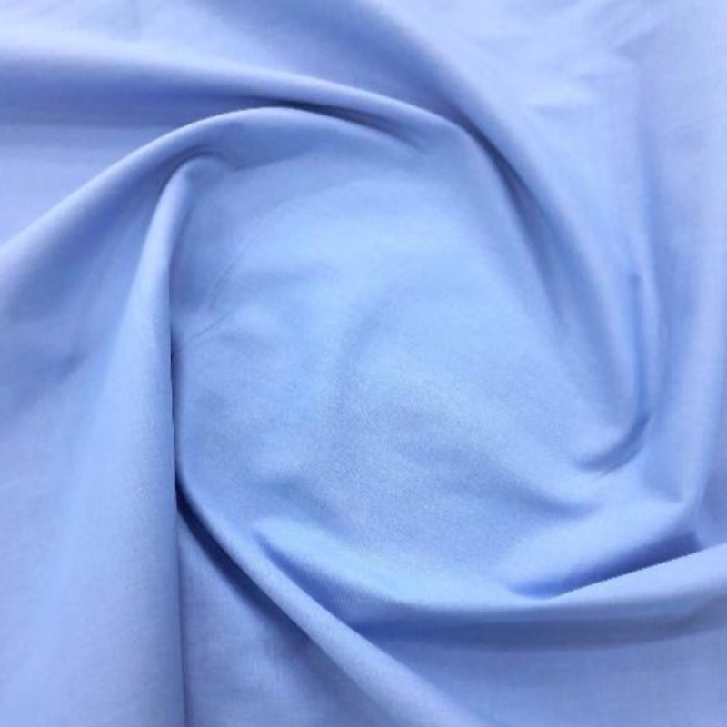 Evteks Plain Sheeting Powder Blue 100% Plain Cotton Percale Sheeting Collection 240 cm (7859923451993)