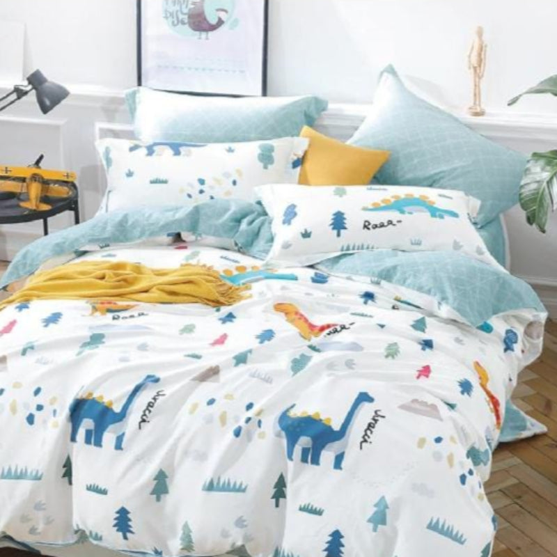 EVTEKS Sheeting Fabrics 100% Printed Cotton Percale Sheeting Dinosaurs 240cm