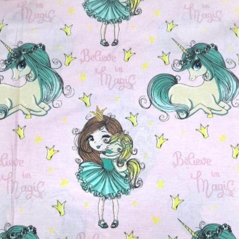 EVTEKS Sheeting Fabrics 100% Printed Cotton Percale Sheeting Princess 240 cm