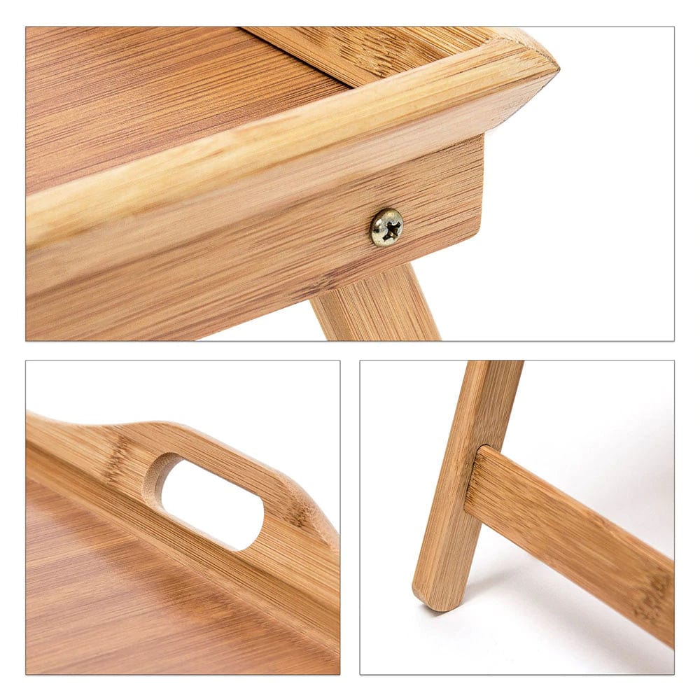 Excellent Houseware Excellent Houseware Bamboo Serving Tray For Bed 50x30cm (7312495116377)