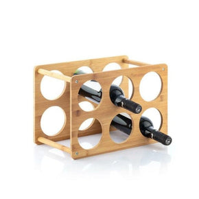 Excellent Houseware Wine Rack Excellent Houseware Wine Rack Bamboo 6 Bottles (6929485299801)