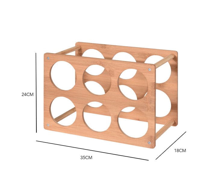 Excellent Houseware Wine Rack Excellent Houseware Wine Rack Bamboo 6 Bottles (6929485299801)