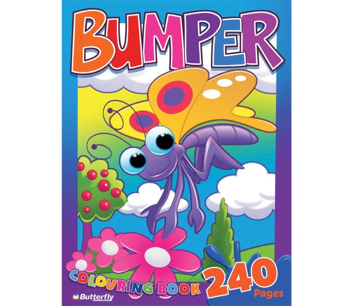 Butterfly Butterfly Bumper Colouring Book 240 Pages (7409326358617)