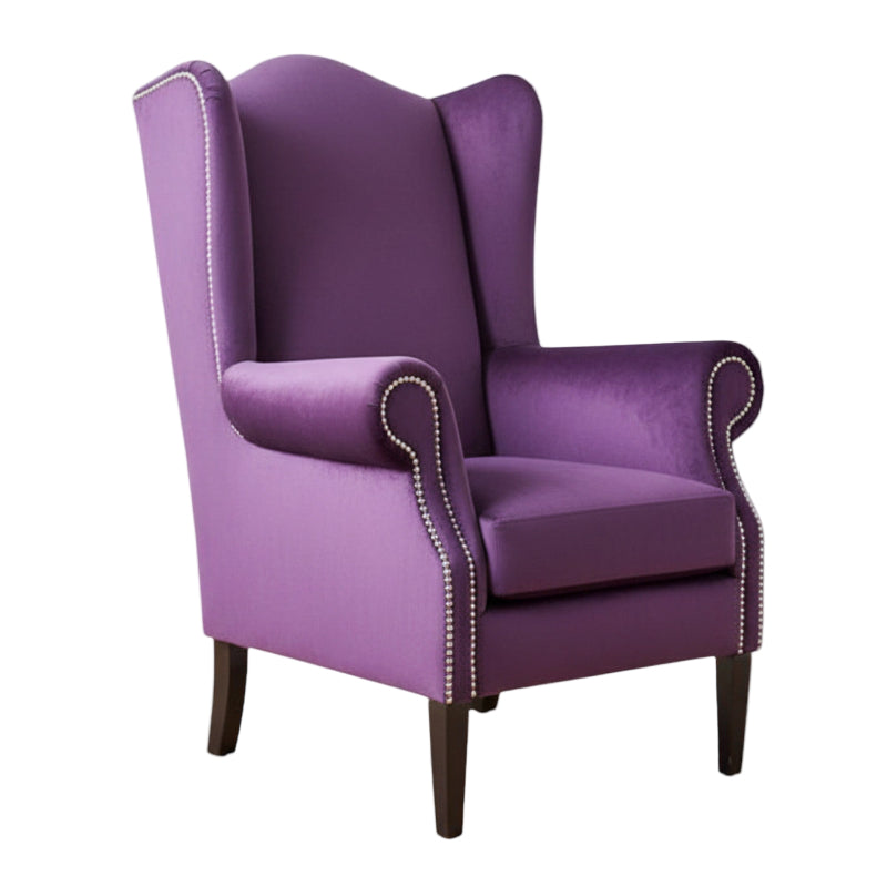 Wingback Chair Purple