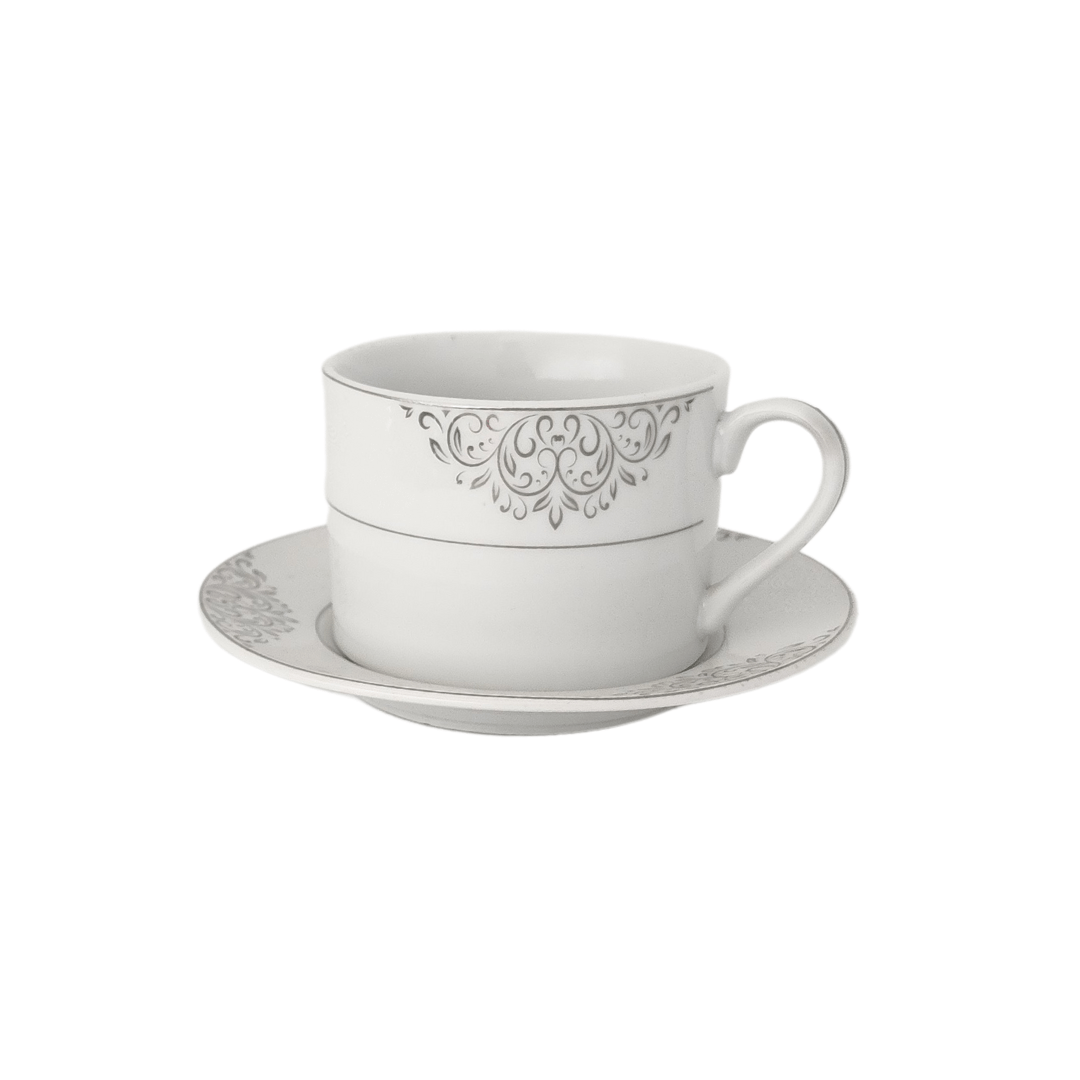 Royal Series Dinner Plate Silver Flower Pattern Dinner Set 47 Piece SGN1423 (7487963889753)