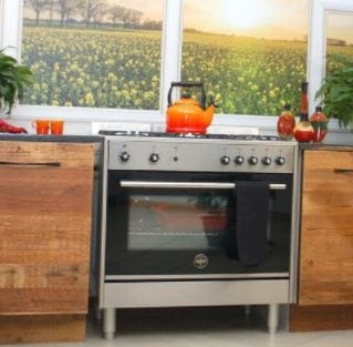 LA GERMANIA Gas Stove LA Germania 90cm Freestanding Stove 5 Gas Burner Hob with Electric Oven Stainless Steel RUS95C61LDXCI (6978533392473)