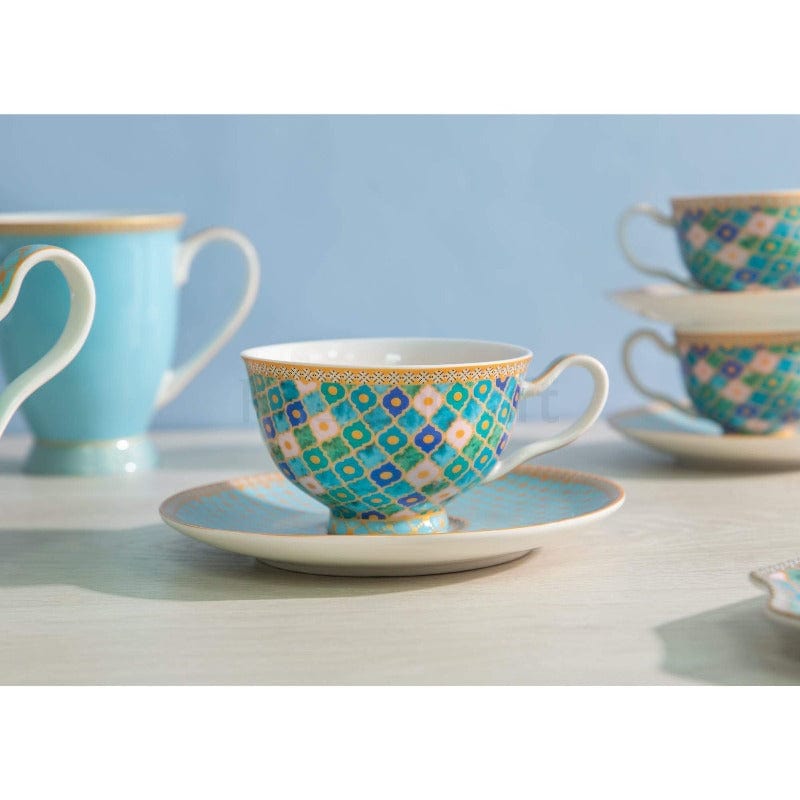 Maxwell & Williams Cup & Saucer Maxwell & Williams Teas & C's Kasbah Mint 200ml Footed Cup and Saucer (6815911772249)