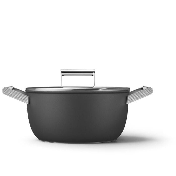smeg FRYING PAN Smeg 5 Piece Cookware Set Black (7800294047833)