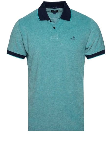 Gant Golf T Shirt S Gant Oxford Pique Rugger Deep Turquoise (7138828189785)