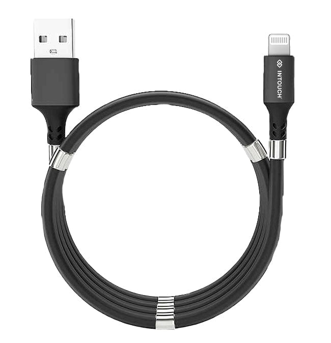 Intouch Mobile Phone Accessories Intouch Magnetic Lightning Cable and Sync Cable (Black) (7031510597721)