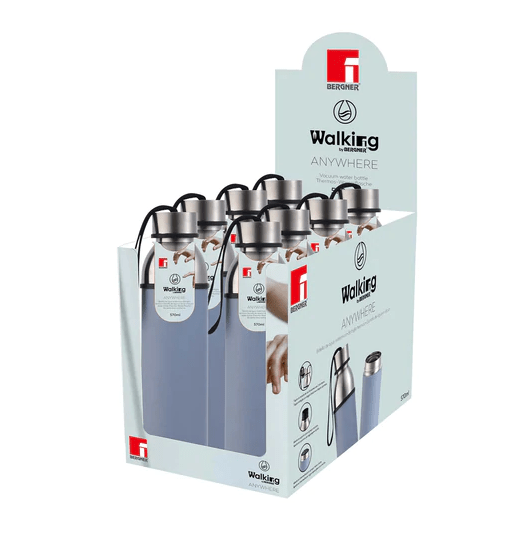 Bergner FLASK BOTTLE Bergner 570ml Stainless Steel Vacuum Bottle Blue BG-37760-BL (7088966664281)